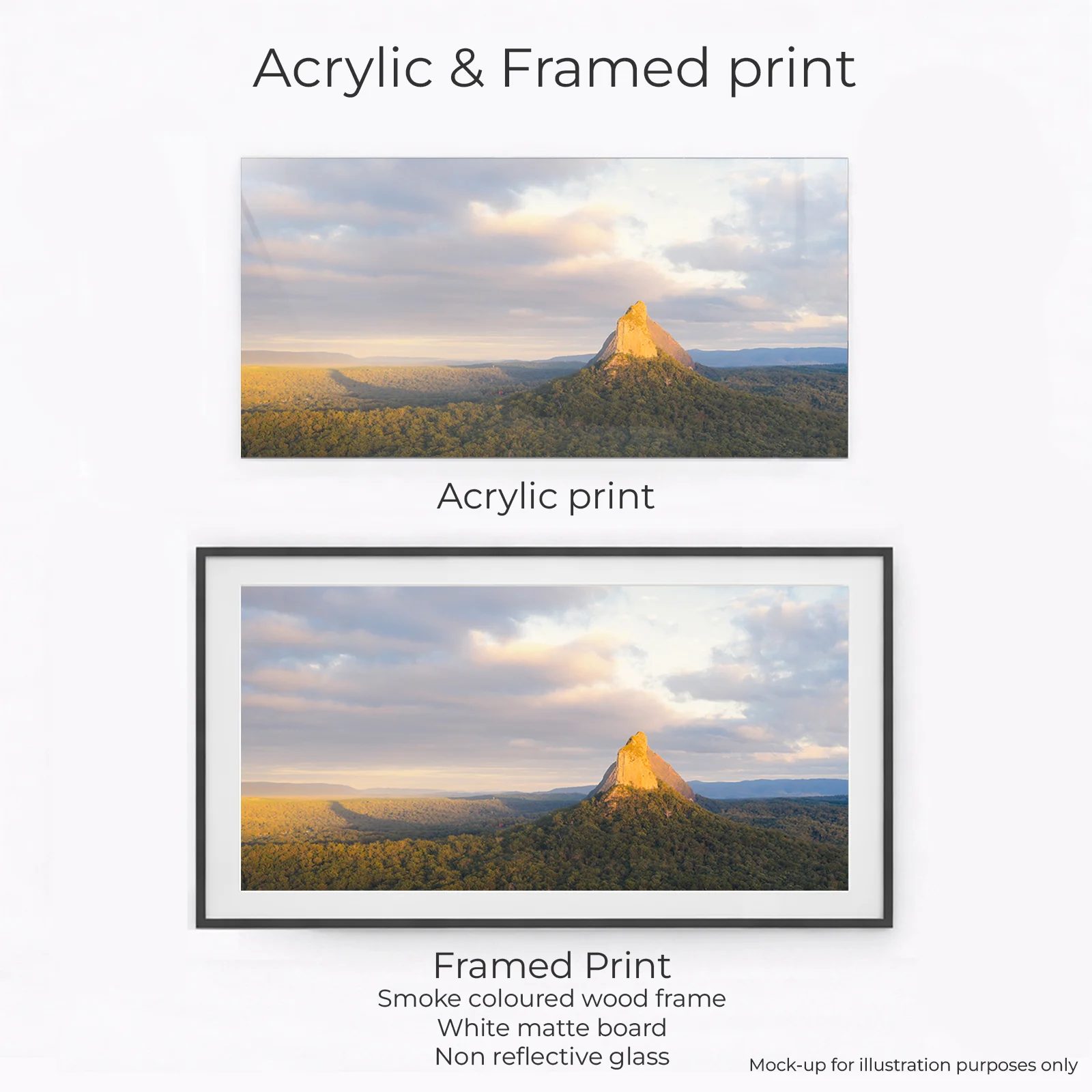 Glass House Mountains - Mount Coonowrin Sunrise Panoramic - Image 3