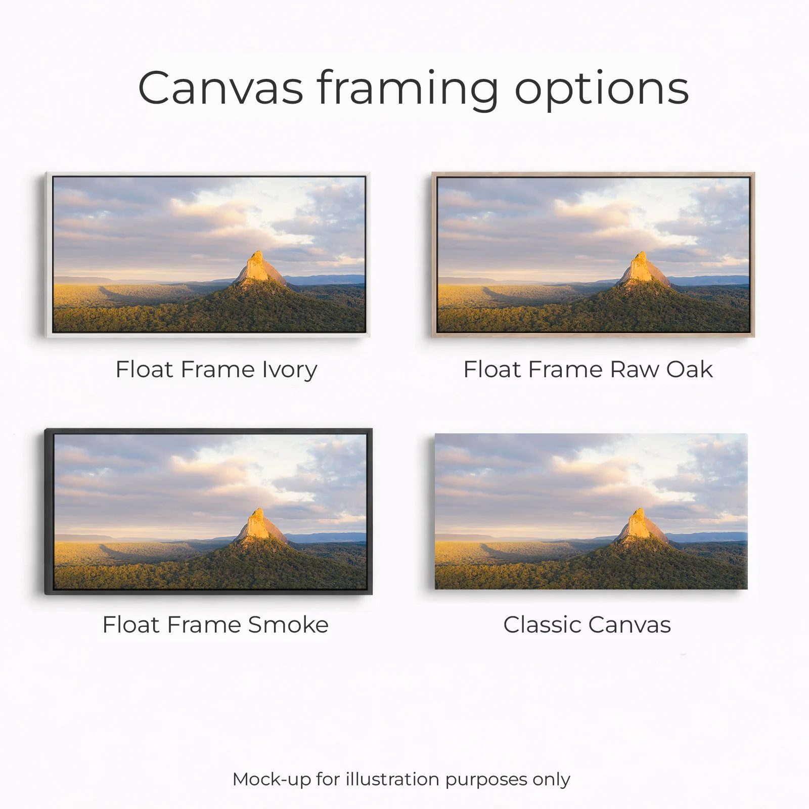 Glass House Mountains - Mount Coonowrin Sunrise Panoramic - Image 2