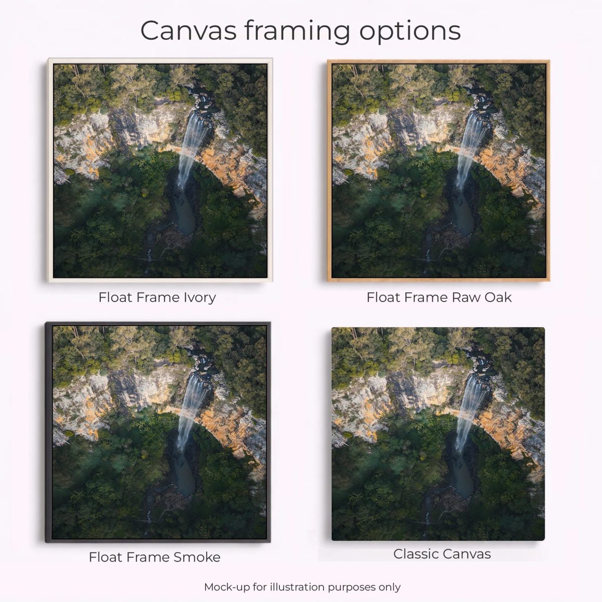 Springbrook Poster Springbrook National Park - Purling Brook Falls | Custom Canvas