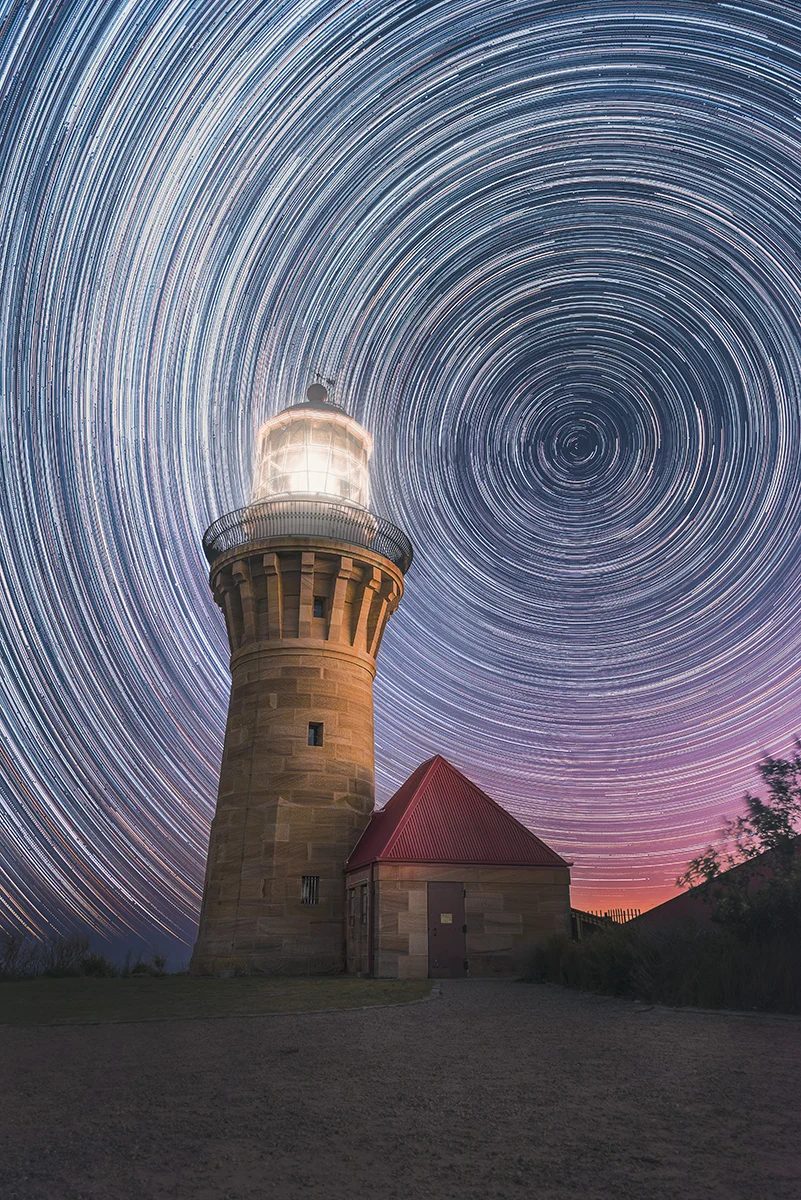 Sydney - Barrenjoey Lighthouse star trails
