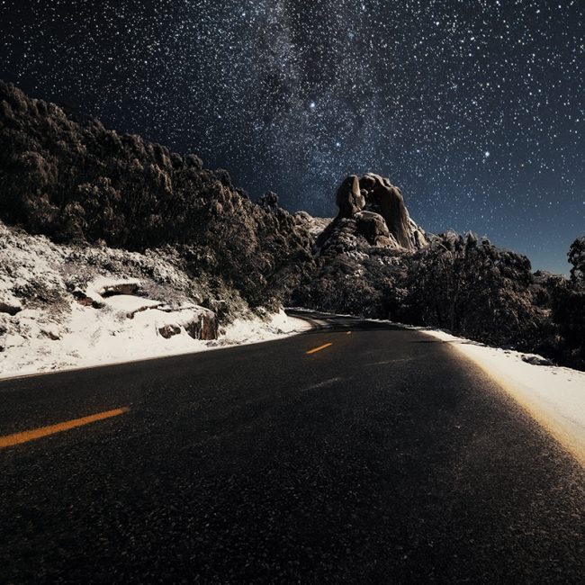 Mount Buffalo – Snowy Cathedral Rock Morning